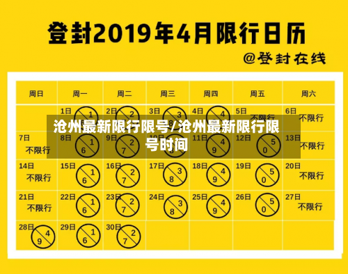 沧州最新限行限号/沧州最新限行限号时间