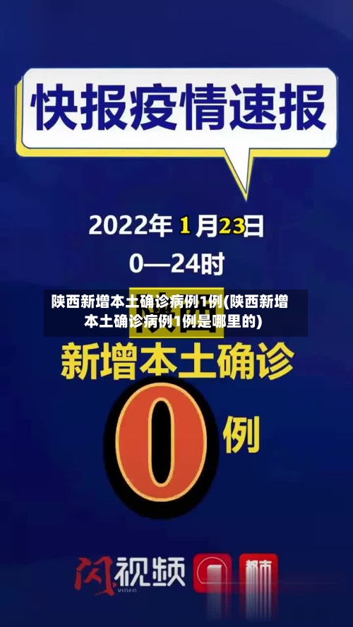 陕西新增本土确诊病例1例(陕西新增本土确诊病例1例是哪里的)-第2张图片