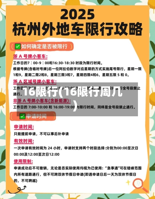 16限行(16限行周几)-第2张图片