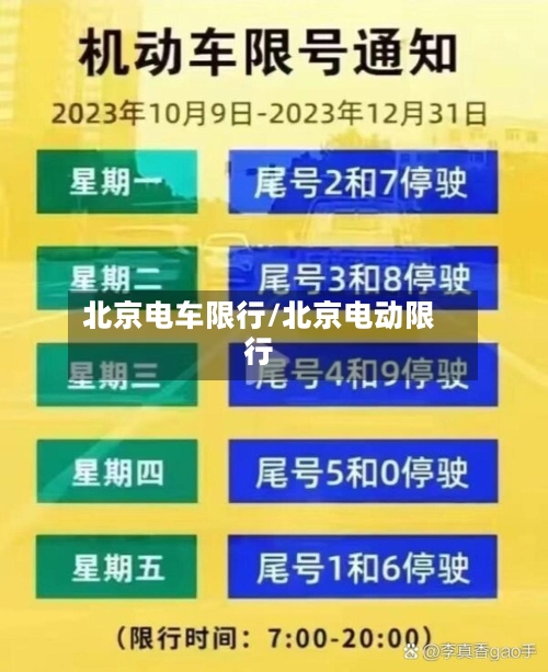 北京电车限行/北京电动限行