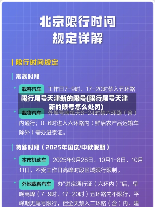 限行尾号天津新的限号(限行尾号天津新的限号怎么处罚)-第2张图片