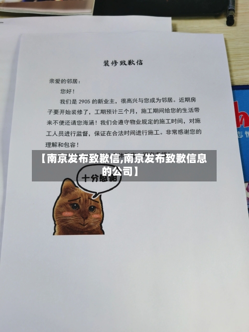【南京发布致歉信,南京发布致歉信息的公司】