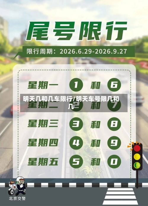 明天几和几车限行/明天车号限几和几