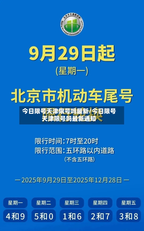 今日限号天津限号吗最新/今日限号天津限号吗最新通知