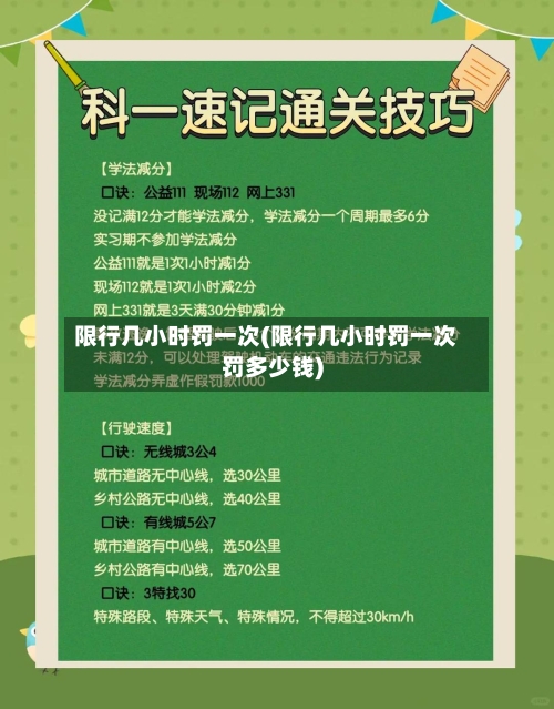 限行几小时罚一次(限行几小时罚一次罚多少钱)