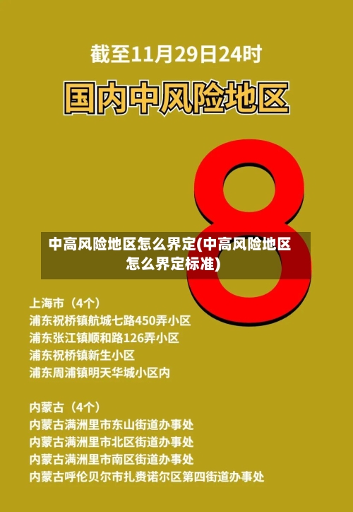 中高风险地区怎么界定(中高风险地区怎么界定标准)-第2张图片