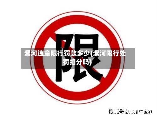 漯河违章限行罚款多少(漯河限行处罚扣分吗)-第2张图片