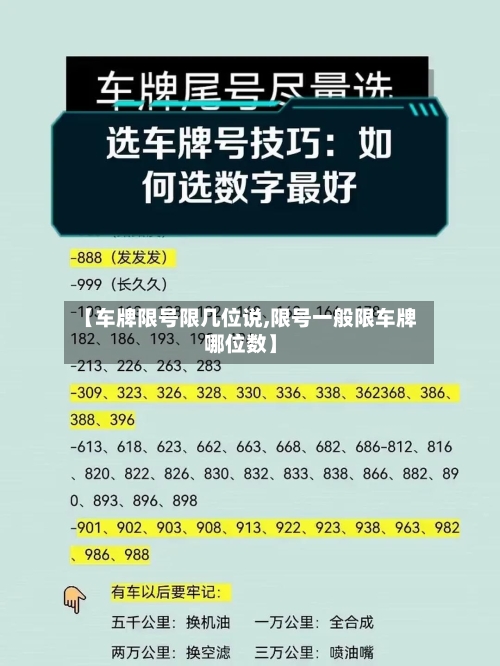 【车牌限号限几位说,限号一般限车牌哪位数】-第2张图片