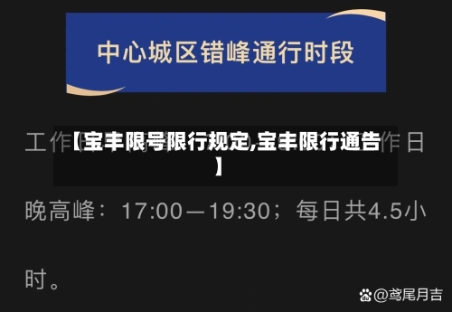 【宝丰限号限行规定,宝丰限行通告】-第2张图片