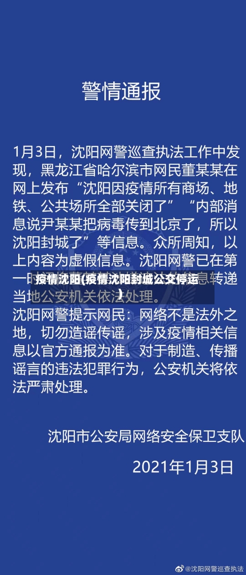 疫情沈阳(疫情沈阳封城公交停运)