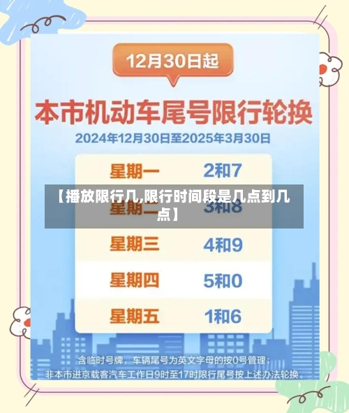 【播放限行几,限行时间段是几点到几点】