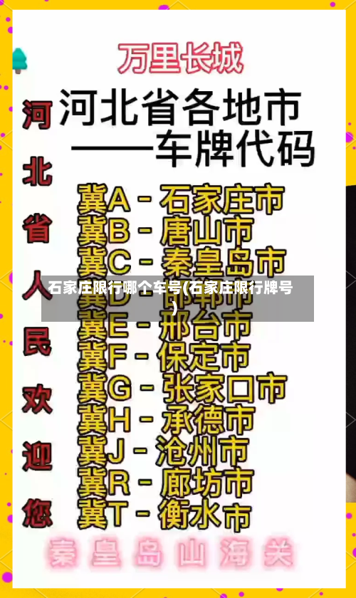 石家庄限行哪个车号(石家庄限行牌号)-第3张图片