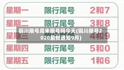 铜川限号周末限号吗今天(铜川限号2020最新通知9月)-第2张图片
