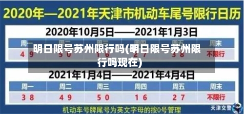 明日限号苏州限行吗(明日限号苏州限行吗现在)