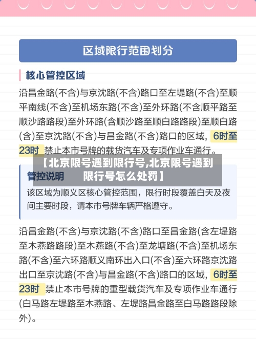 【北京限号遇到限行号,北京限号遇到限行号怎么处罚】-第3张图片