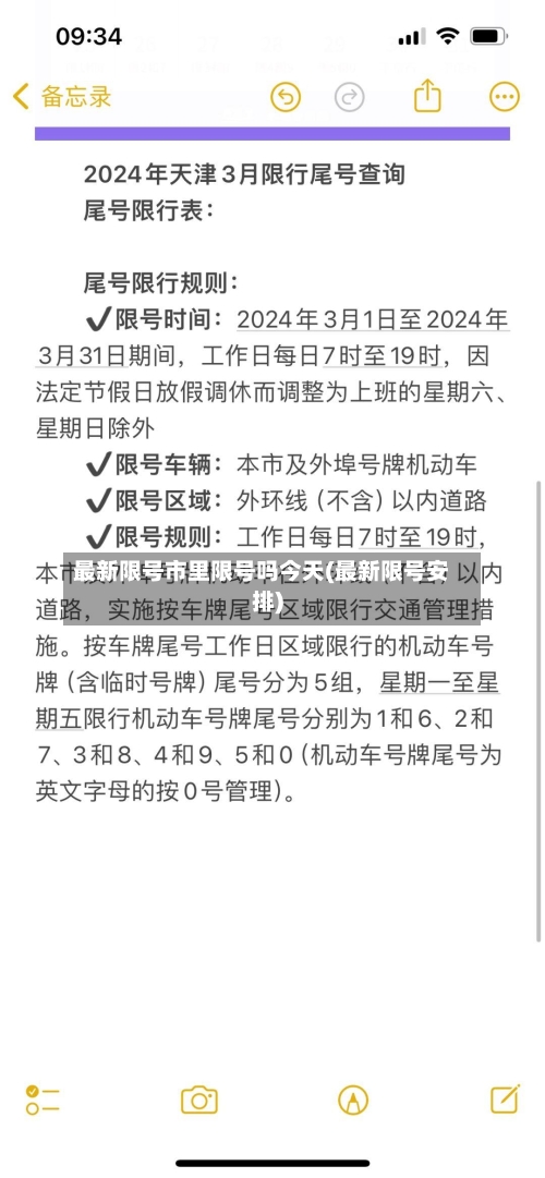 最新限号市里限号吗今天(最新限号安排)-第3张图片