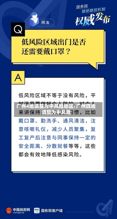 广州4地调整为中风险地区/广州四地调整为中风险