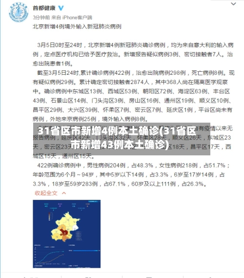 31省区市新增4例本土确诊(31省区市新增43例本土确诊)