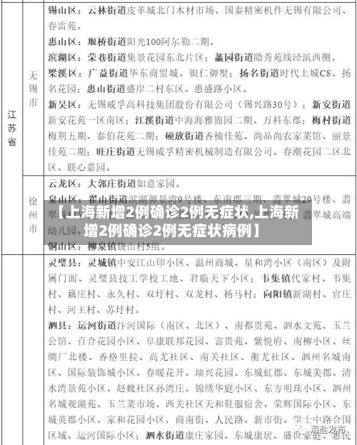【上海新增2例确诊2例无症状,上海新增2例确诊2例无症状病例】-第3张图片