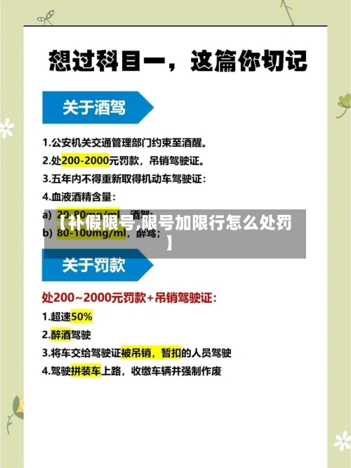 【补假限号,限号加限行怎么处罚】-第2张图片