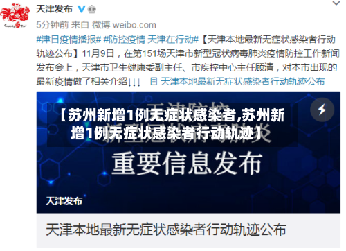 【苏州新增1例无症状感染者,苏州新增1例无症状感染者行动轨迹】-第3张图片