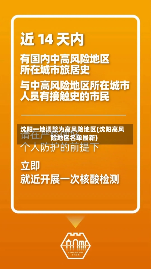 沈阳一地调整为高风险地区(沈阳高风险地区名单最新)