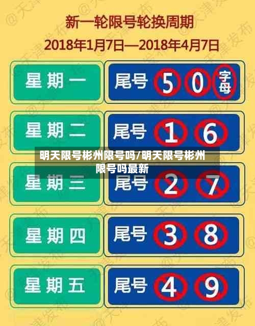 明天限号彬州限号吗/明天限号彬州限号吗最新