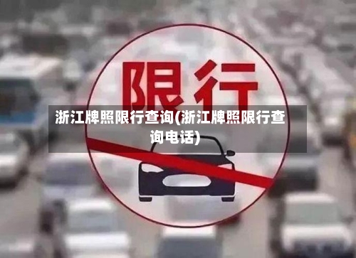 浙江牌照限行查询(浙江牌照限行查询电话)-第2张图片