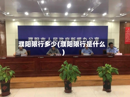 濮阳限行多少(濮阳限行是什么)