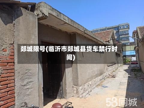 郯城限号(临沂市郯城县货车禁行时间)