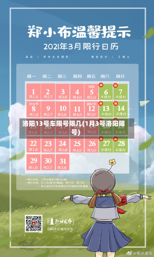 洛阳13号车限号限几(1月3号洛阳限号)