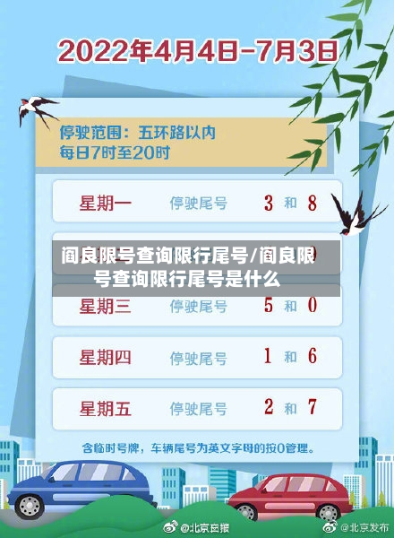 阎良限号查询限行尾号/阎良限号查询限行尾号是什么