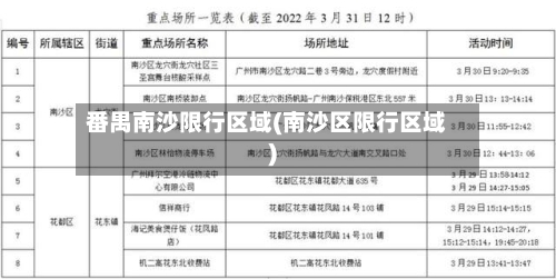 番禺南沙限行区域(南沙区限行区域)-第3张图片