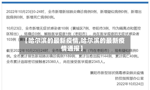 【哈尔滨的最新疫情,哈尔滨的最新疫情通报】-第2张图片