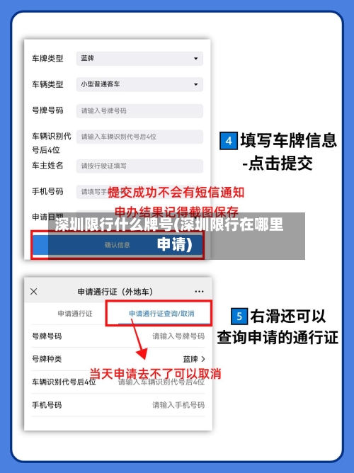 深圳限行什么牌号(深圳限行在哪里申请)-第3张图片