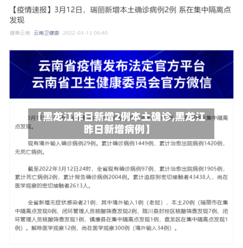 【黑龙江昨日新增2例本土确诊,黑龙江昨日新增病例】-第2张图片