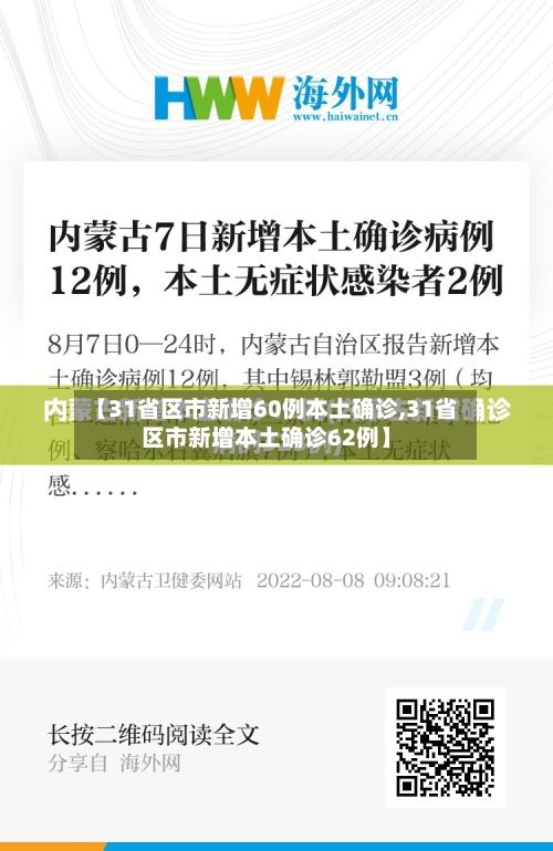 【31省区市新增60例本土确诊,31省区市新增本土确诊62例】-第2张图片