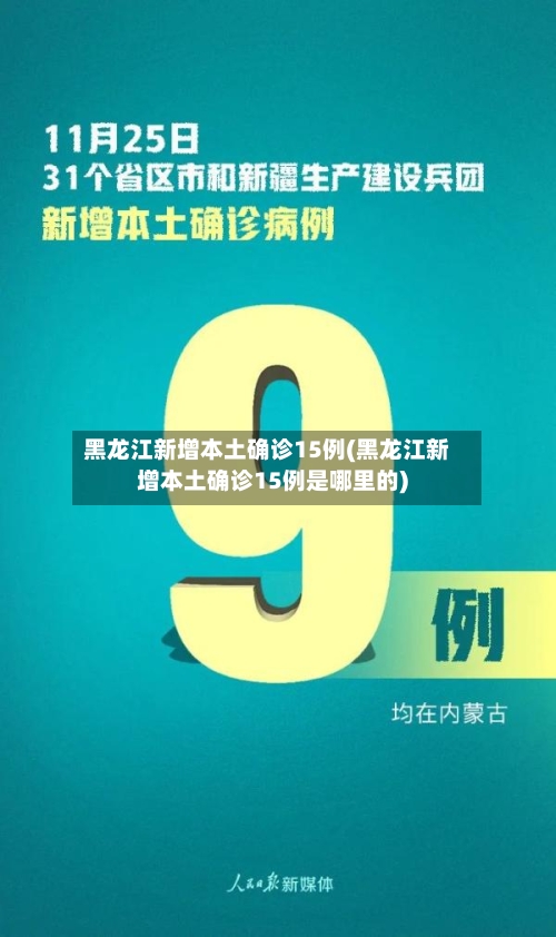 黑龙江新增本土确诊15例(黑龙江新增本土确诊15例是哪里的)