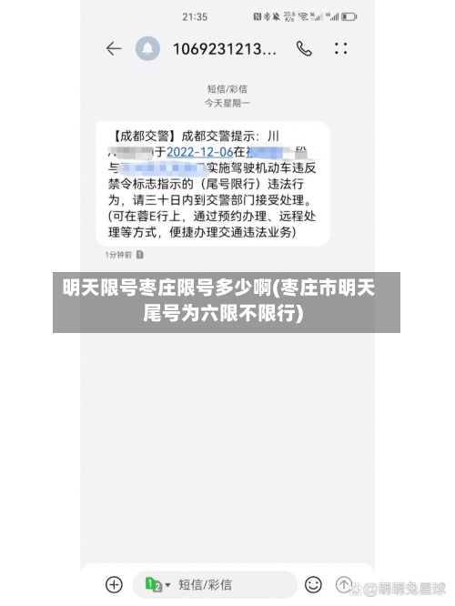 明天限号枣庄限号多少啊(枣庄市明天尾号为六限不限行)-第2张图片
