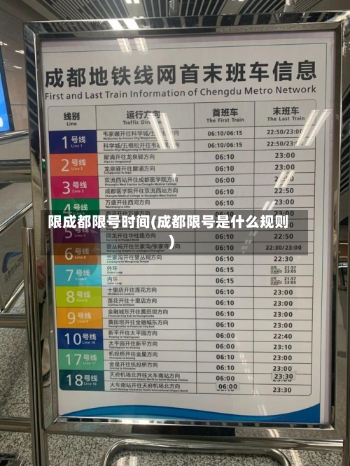 限成都限号时间(成都限号是什么规则)