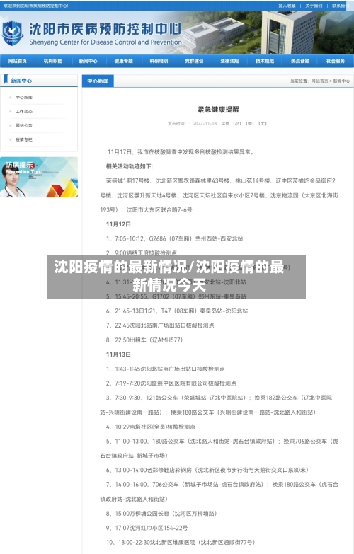 沈阳疫情的最新情况/沈阳疫情的最新情况今天-第2张图片
