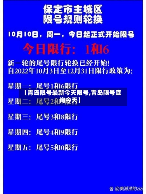 【青岛限号最新今天限号,青岛限号查询今天】