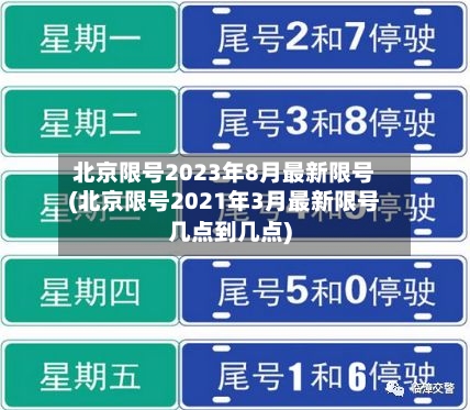 北京限号2023年8月最新限号(北京限号2021年3月最新限号几点到几点)