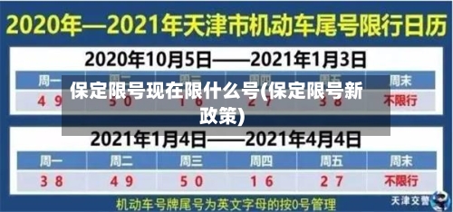 保定限号现在限什么号(保定限号新政策)