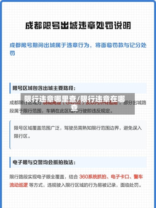 限行违章哪里查/限行违章在哪查