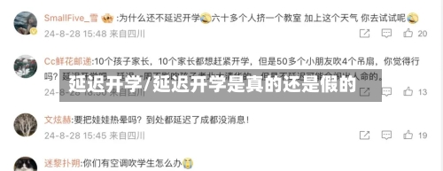 延迟开学/延迟开学是真的还是假的
