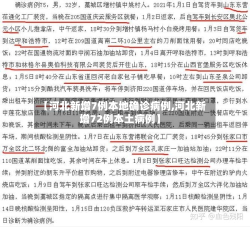 【河北新增7例本地确诊病例,河北新增72例本土病例】-第2张图片