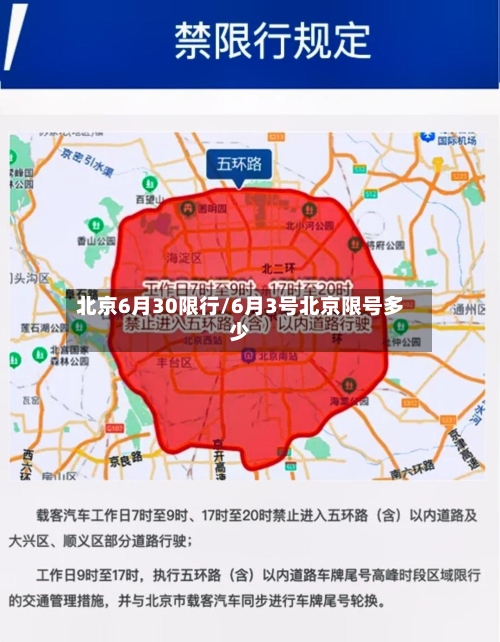 北京6月30限行/6月3号北京限号多少-第2张图片