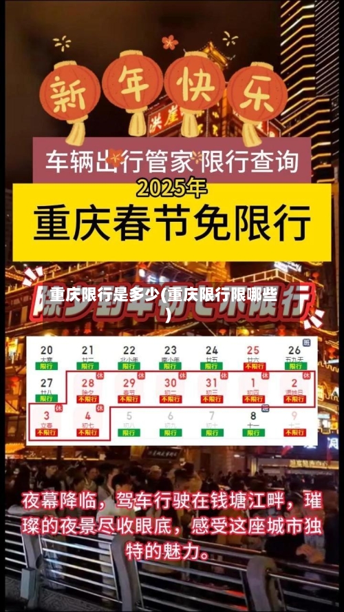 重庆限行是多少(重庆限行限哪些)