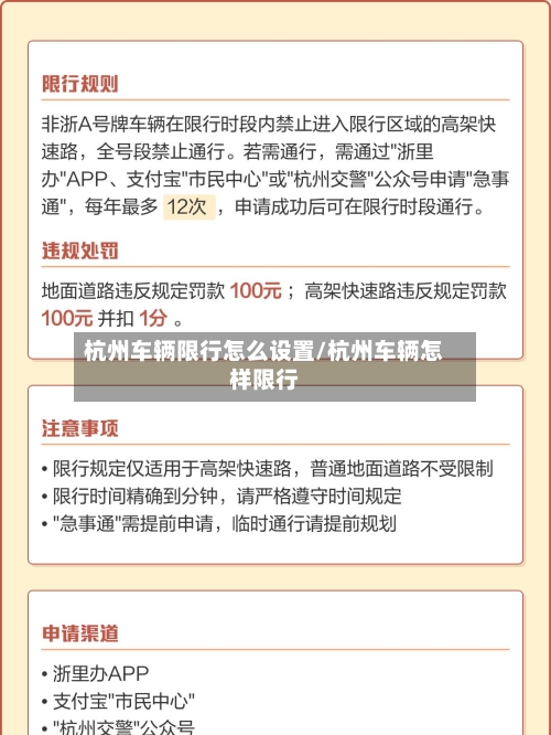 杭州车辆限行怎么设置/杭州车辆怎样限行